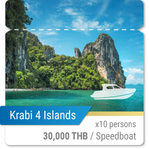 Krabi 4 Islands Tour by Speedboat